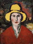 Kasimir Malevich The Woman wear the hat in yellow
